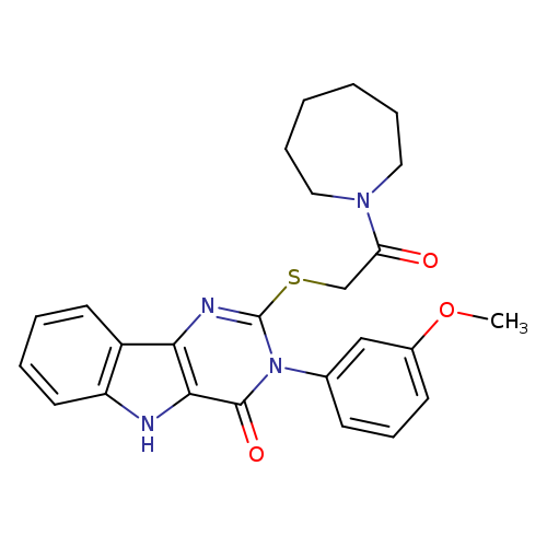 2-{[2-(azepan-1-yl)-2-oxoethyl]sulfanyl}-3-(3-methoxyphenyl)-3H,4H,5H-pyrimido[5,4-b]indol-4-one