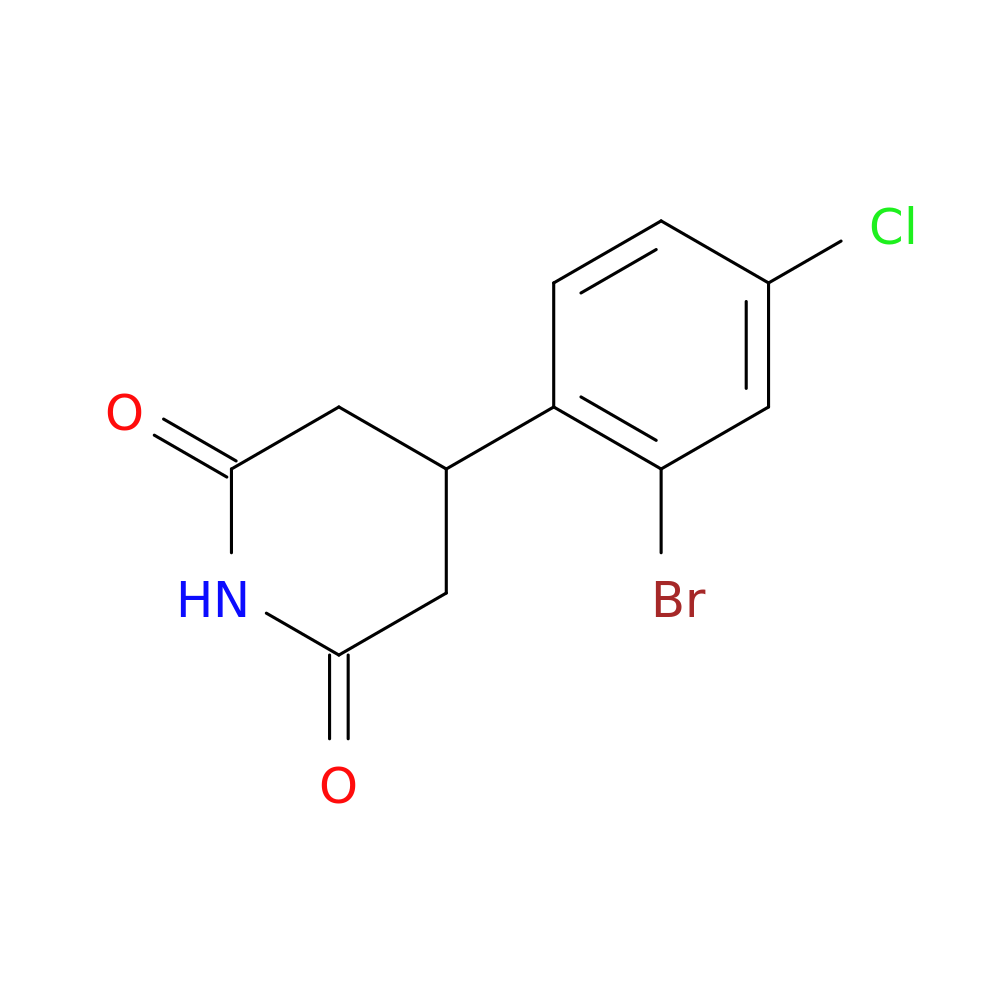 4-(2-bromo-4-chlorophenyl)piperidine-2,6-dione