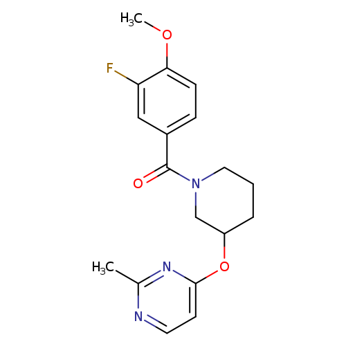 4-{[1-(3-fluoro-4-methoxybenzoyl)piperidin-3-yl]oxy}-2-methylpyrimidine