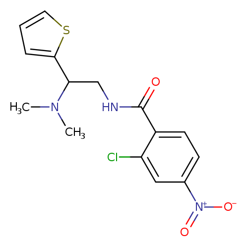 2-chloro-N-[2-(dimethylamino)-2-(thiophen-2-yl)ethyl]-4-nitrobenzamide