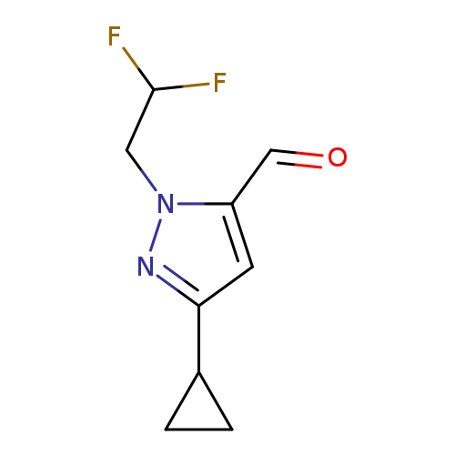 3-cyclopropyl-1-(2,2-difluoroethyl)-1H-pyrazole-5-carbaldehyde