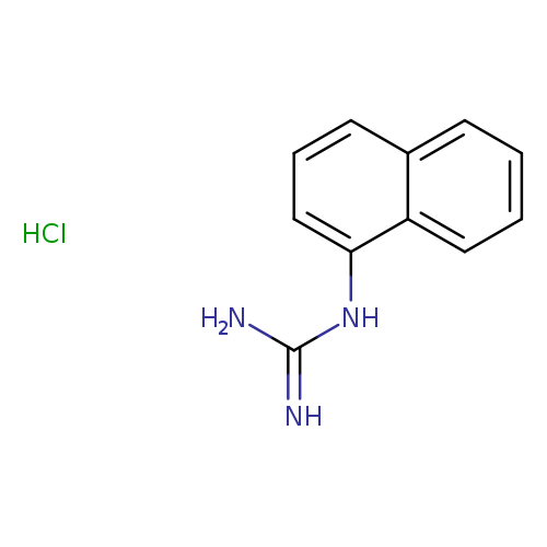 Guanidine, 1-naphthalenyl-, monohydrochloride