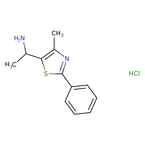 1-(4-Methyl-2-phenyl-1,3-thiazol-5-yl)ethan-1-amine hydrochloride