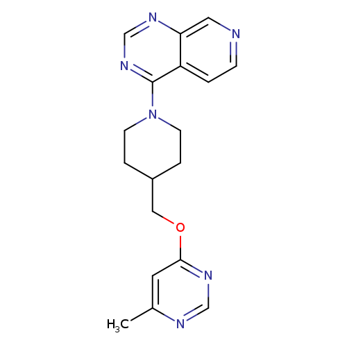 4-methyl-6-[(1-{pyrido[3,4-d]pyrimidin-4-yl}piperidin-4-yl)methoxy]pyrimidine