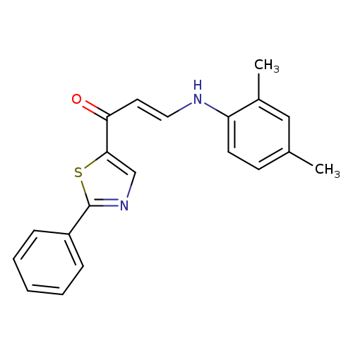 (2E)-3-[(2,4-dimethylphenyl)amino]-1-(2-phenyl-1,3-thiazol-5-yl)prop-2-en-1-one