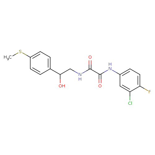 N-(3-chloro-4-fluorophenyl)-N'-{2-hydroxy-2-[4-(methylsulfanyl)phenyl]ethyl}ethanediamide