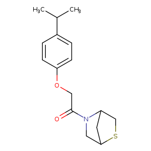 2-[4-(propan-2-yl)phenoxy]-1-{2-thia-5-azabicyclo[2.2.1]heptan-5-yl}ethan-1-one