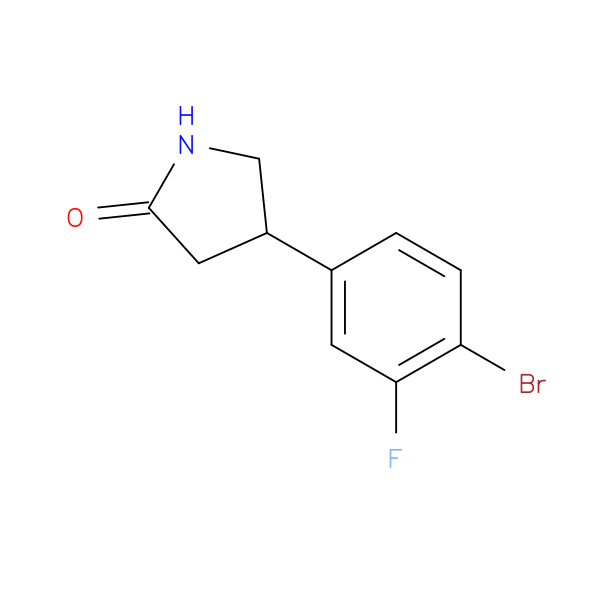 4-(4-bromo-3-fluorophenyl)pyrrolidin-2-one