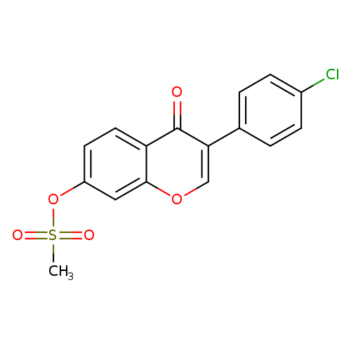 3-(4-chlorophenyl)-4-oxo-4H-chromen-7-yl methanesulfonate