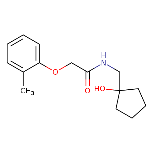 N-[(1-hydroxycyclopentyl)methyl]-2-(2-methylphenoxy)acetamide