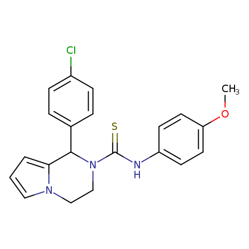 1-(4-chlorophenyl)-N-(4-methoxyphenyl)-1H,2H,3H,4H-pyrrolo[1,2-a]pyrazine-2-carbothioamide