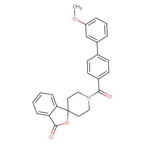 1'-{3'-methoxy-[1,1'-biphenyl]-4-carbonyl}-3H-spiro[2-benzofuran-1,4'-piperidine]-3-one
