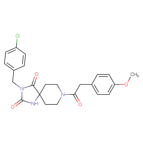3-[(4-chlorophenyl)methyl]-8-[2-(4-methoxyphenyl)acetyl]-1,3,8-triazaspiro[4.5]decane-2,4-dione