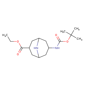 Ethyl 7-(tert-boc-amino)-9-azabicyclo[3.3.1]nonane-3-carboxylate