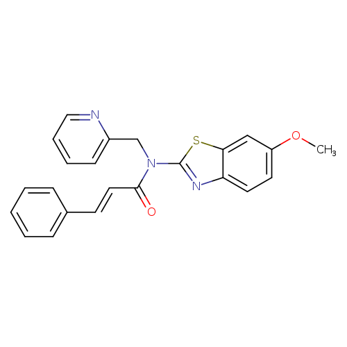 (2E)-N-(6-methoxy-1,3-benzothiazol-2-yl)-3-phenyl-N-[(pyridin-2-yl)methyl]prop-2-enamide