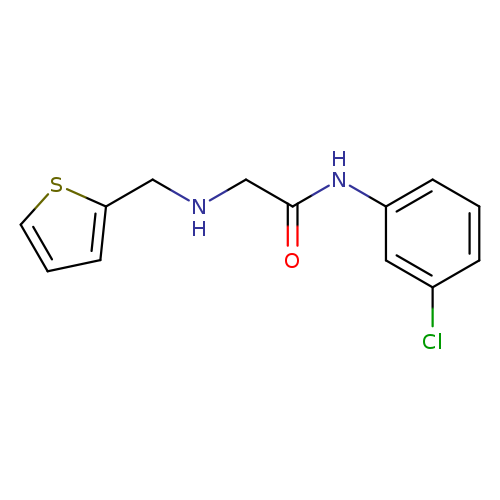 N-(3-chlorophenyl)-2-[(thiophen-2-ylmethyl)amino]acetamide