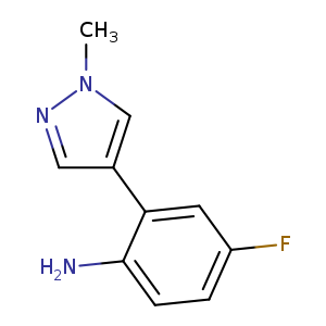 4-fluoro-2-(1-methyl-1H-pyrazol-4-yl)aniline