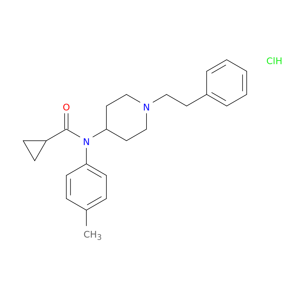 N-(1-phenethylpiperidin-4-yl)-N-(p-tolyl)cyclopropanecarboxamide,monohydrochloride