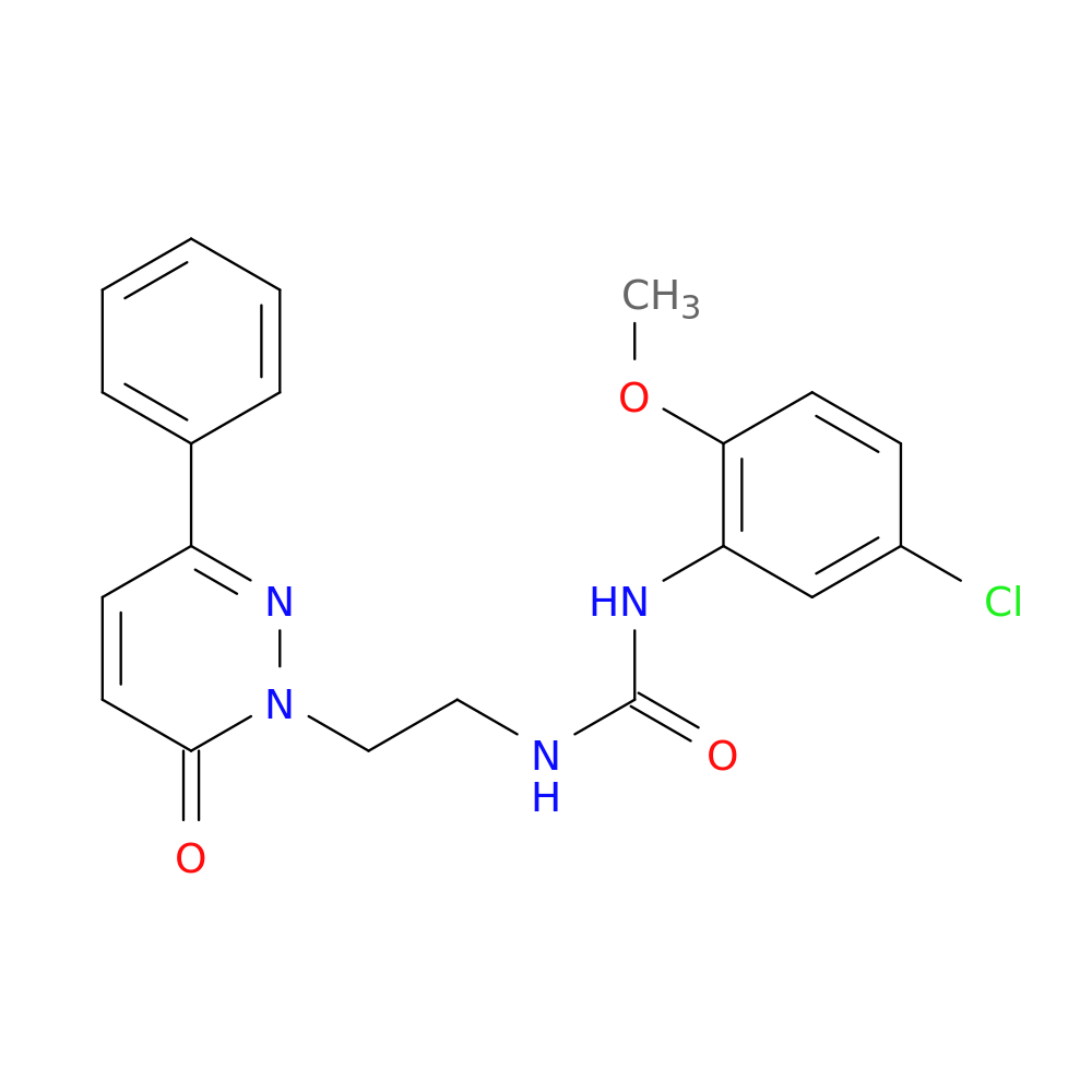 1-(5-chloro-2-methoxyphenyl)-3-[2-(6-oxo-3-phenyl-1,6-dihydropyridazin-1-yl)ethyl]urea