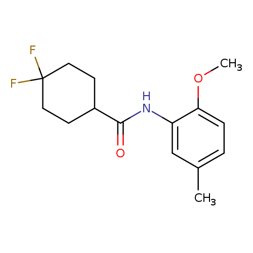 4,4-difluoro-N-(2-methoxy-5-methylphenyl)cyclohexane-1-carboxamide