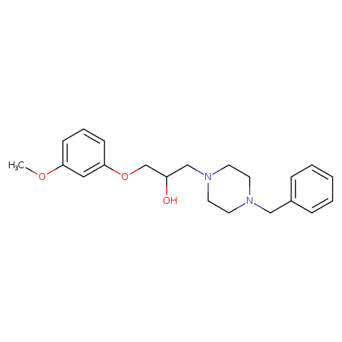 1-(4-benzyl-1-piperazinyl)-3-(3-methoxyphenoxy)-2-propanol