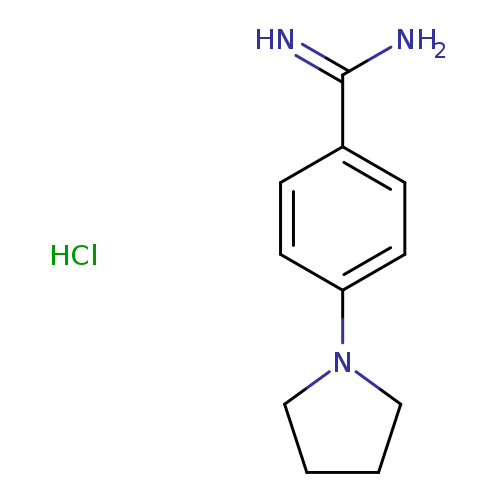 4-(pyrrolidin-1-yl)benzene-1-carboximidamide hydrochloride