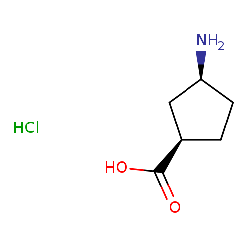 Cyclopentanecarboxyl​ic acid, 3-​amino-​, hydrochloride (1:1)​, (1R,​3S)​-