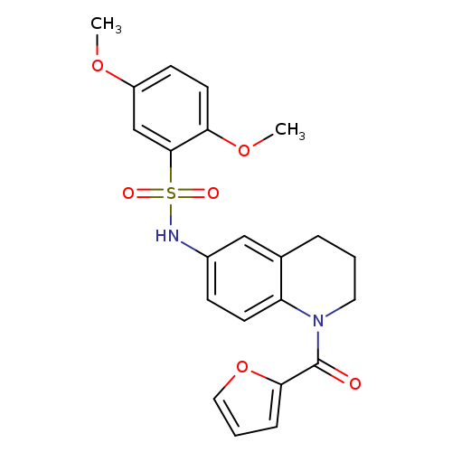 N-[1-(furan-2-carbonyl)-1,2,3,4-tetrahydroquinolin-6-yl]-2,5-dimethoxybenzene-1-sulfonamide
