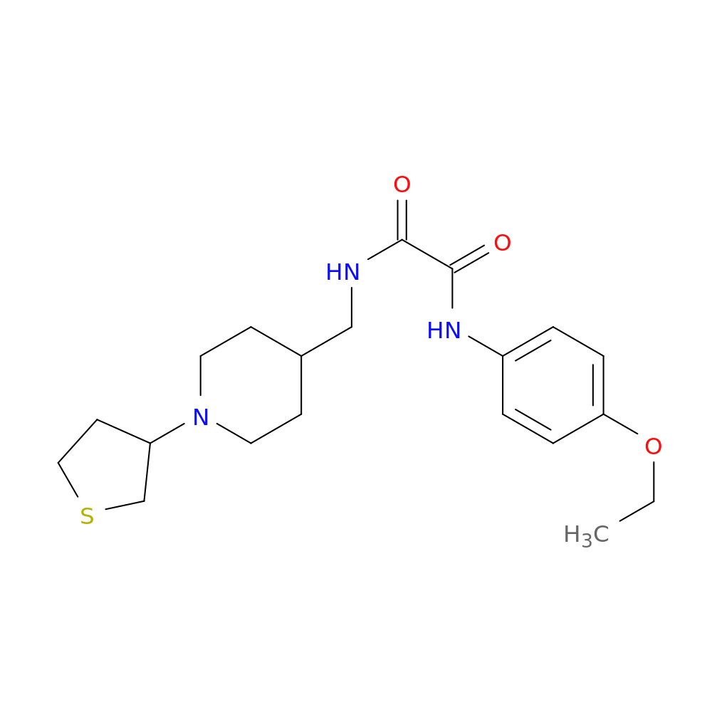 N'-(4-ethoxyphenyl)-N-{[1-(thiolan-3-yl)piperidin-4-yl]methyl}ethanediamide