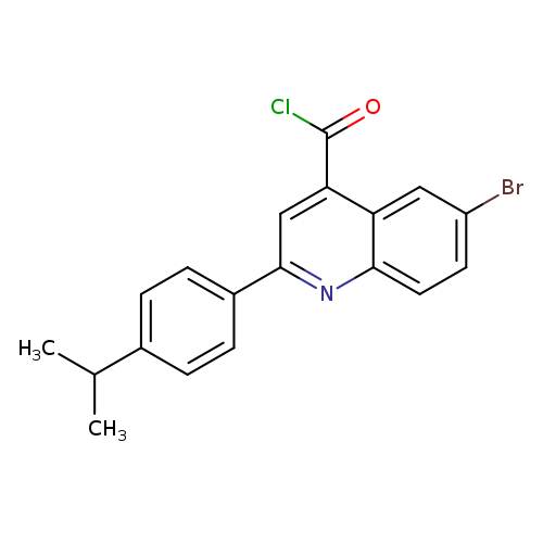 6-Bromo-2-(4-isopropylphenyl)quinoline-4-carbonyl chloride