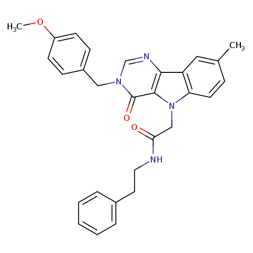 2-{3-[(4-methoxyphenyl)methyl]-8-methyl-4-oxo-3H,4H,5H-pyrimido[5,4-b]indol-5-yl}-N-(2-phenylethyl)acetamide