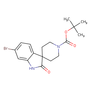 Spiro[3H-indole-3,4'-piperidine]-1'-carboxylic acid, 6-bromo-1,2-dihydro-2-oxo-, 1,1-dimethylethyl ester