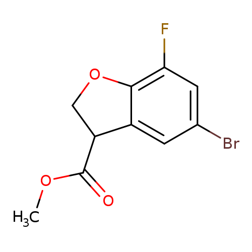 methyl 5-bromo-7-fluoro-2,3-dihydro-1-benzofuran-3-carboxylate