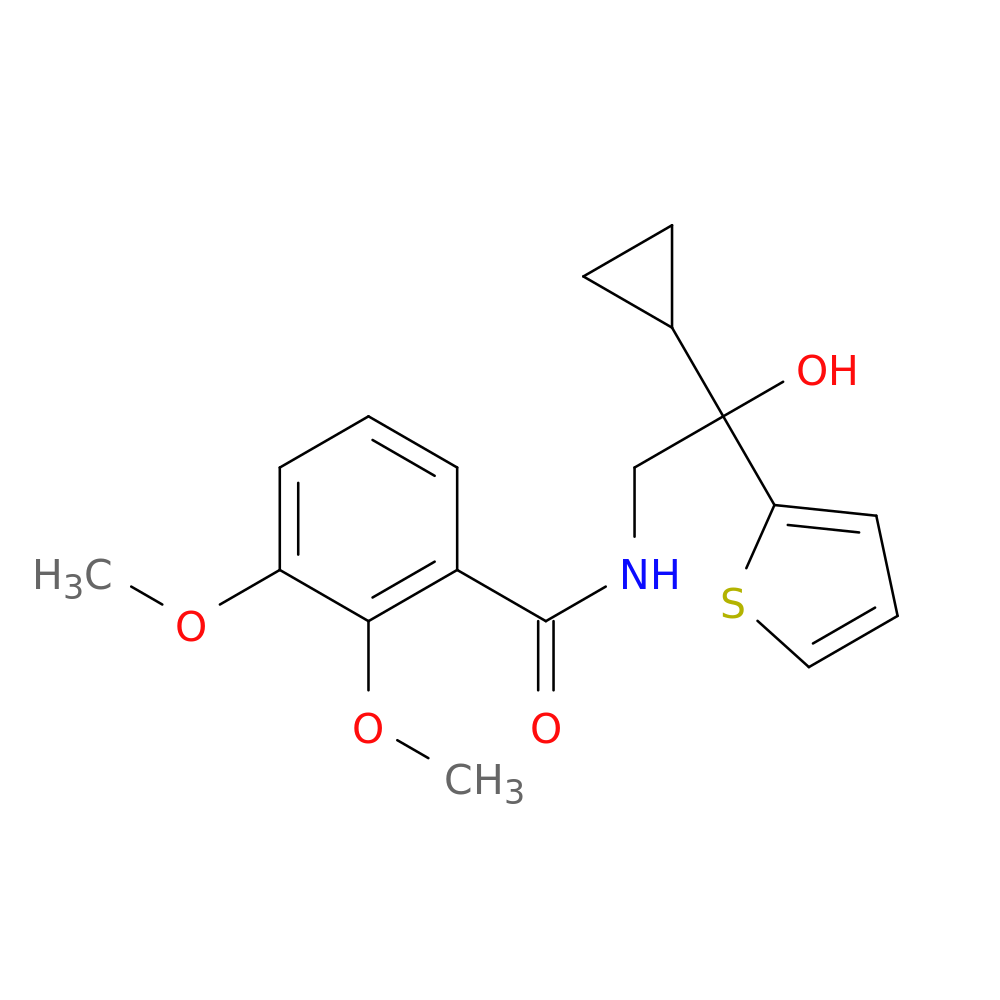 N-[2-cyclopropyl-2-hydroxy-2-(thiophen-2-yl)ethyl]-2,3-dimethoxybenzamide