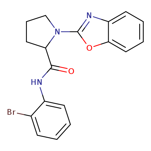 1-(1,3-benzoxazol-2-yl)-N-(2-bromophenyl)pyrrolidine-2-carboxamide