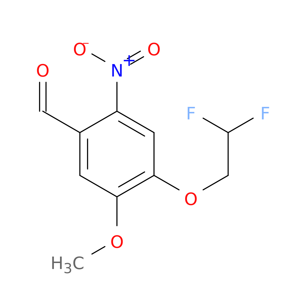 4-(2,2-difluoroethoxy)-5-methoxy-2-nitrobenzaldehyde