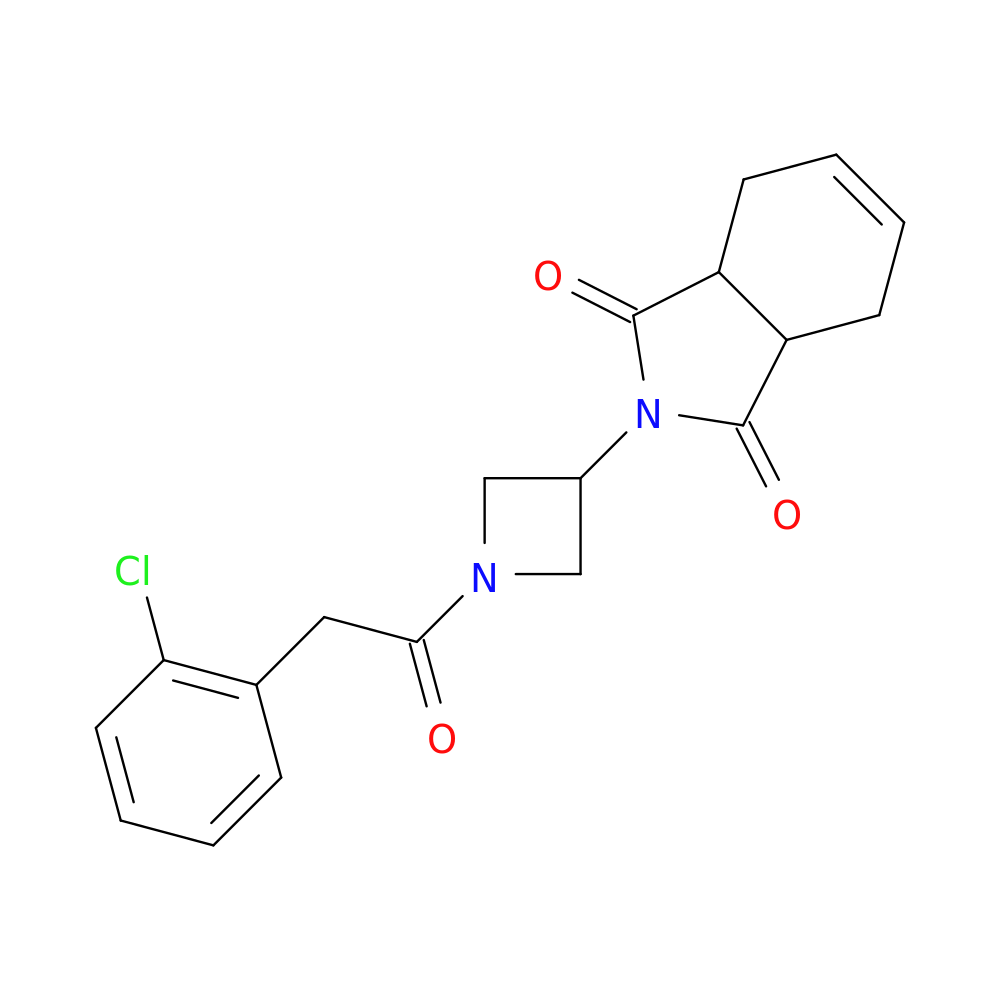2-{1-[2-(2-chlorophenyl)acetyl]azetidin-3-yl}-2,3,3a,4,7,7a-hexahydro-1H-isoindole-1,3-dione