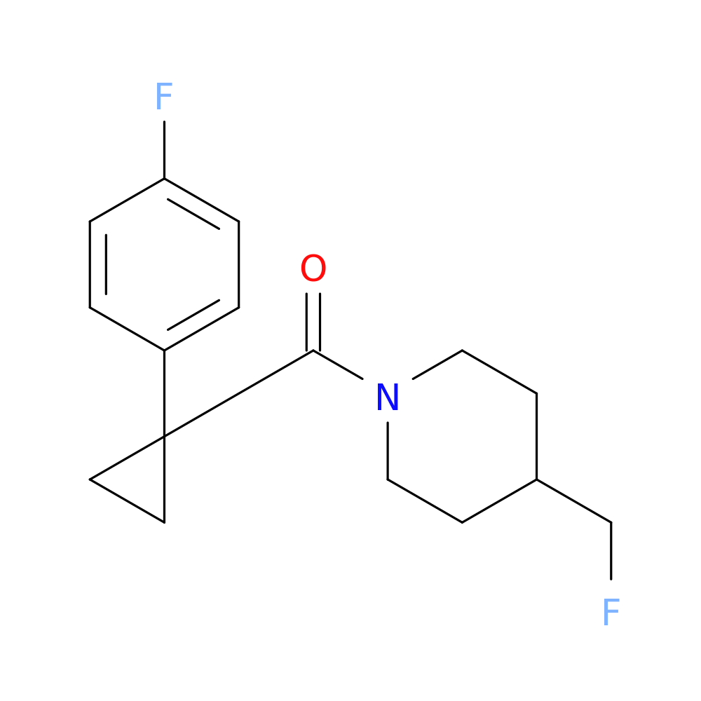 4-(fluoromethyl)-1-[1-(4-fluorophenyl)cyclopropanecarbonyl]piperidine