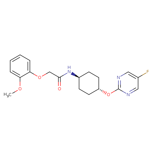 2-(2-methoxyphenoxy)-N-[(1r,4r)-4-[(5-fluoropyrimidin-2-yl)oxy]cyclohexyl]acetamide