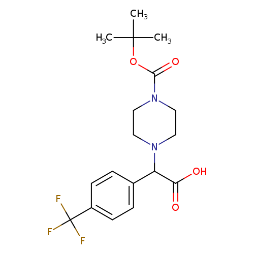 1-Piperazineaceticacid, 4-[(1,1-dimethylethoxy)carbonyl]-a-[4-(trifluoromethyl)phenyl]-