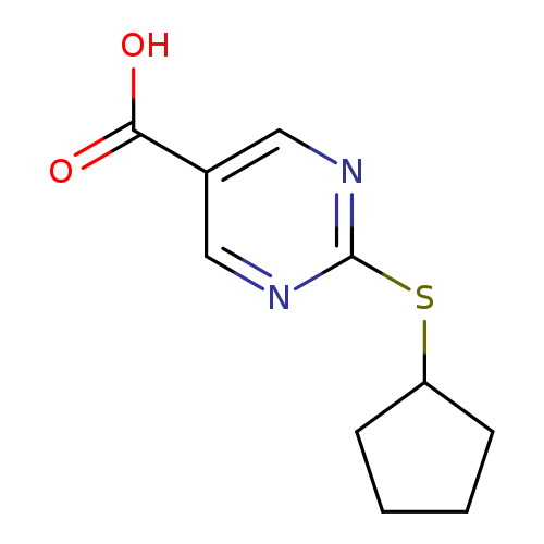 2-(Cyclopentylsulfanyl)pyrimidine-5-carboxylic acid