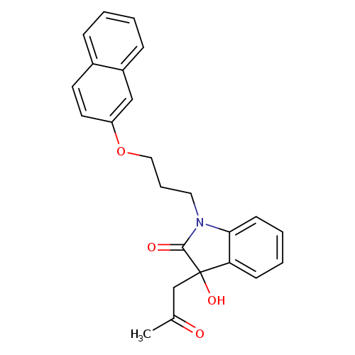 3-hydroxy-1-[3-(naphthalen-2-yloxy)propyl]-3-(2-oxopropyl)-2,3-dihydro-1H-indol-2-one