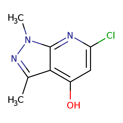 6-chloro-1,3-dimethyl-1H-pyrazolo[3,4-b]pyridin-4-ol