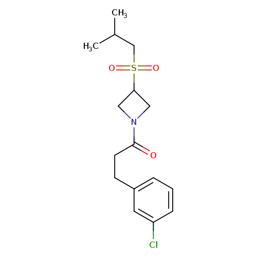 3-(3-chlorophenyl)-1-[3-(2-methylpropanesulfonyl)azetidin-1-yl]propan-1-one