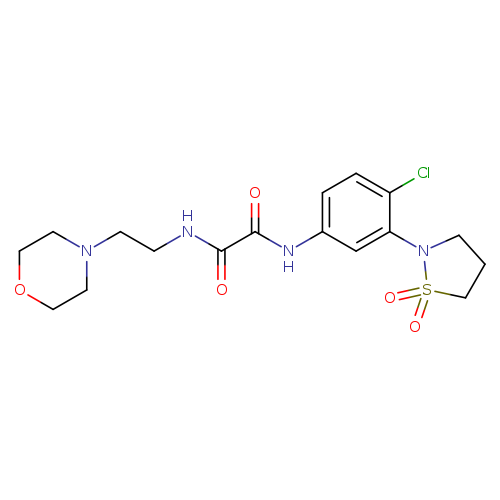 N-[4-chloro-3-(1,1-dioxo-1lambda6,2-thiazolidin-2-yl)phenyl]-N'-[2-(morpholin-4-yl)ethyl]ethanediamide