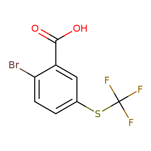 2-bromo-5-[(trifluoromethyl)sulfanyl]benzoic acid