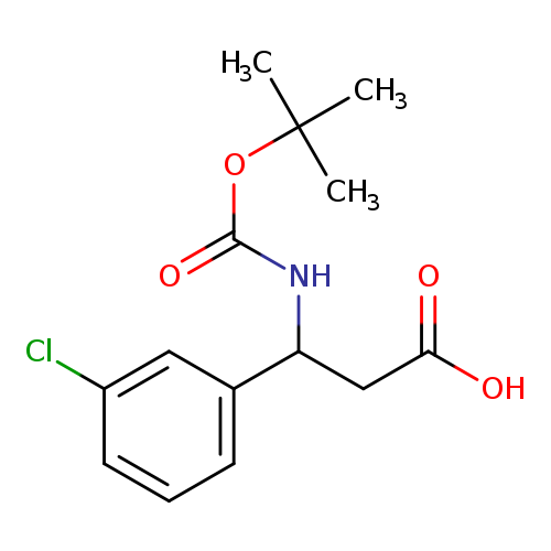 3-TERT-BUTOXYCARBONYLAMINO-3-(3-CHLORO-PHENYL)-PROPIONIC ACID