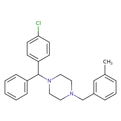 Piperazine,1-[(4-chlorophenyl)phenylmethyl]-4-[(3-methylphenyl)methyl]-
