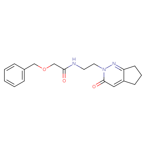 2-(benzyloxy)-N-(2-{3-oxo-2H,3H,5H,6H,7H-cyclopenta[c]pyridazin-2-yl}ethyl)acetamide