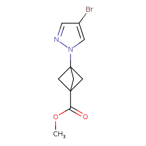methyl 3-(4-bromopyrazol-1-yl)bicyclo[1.1.1]pentane-1-carboxylate